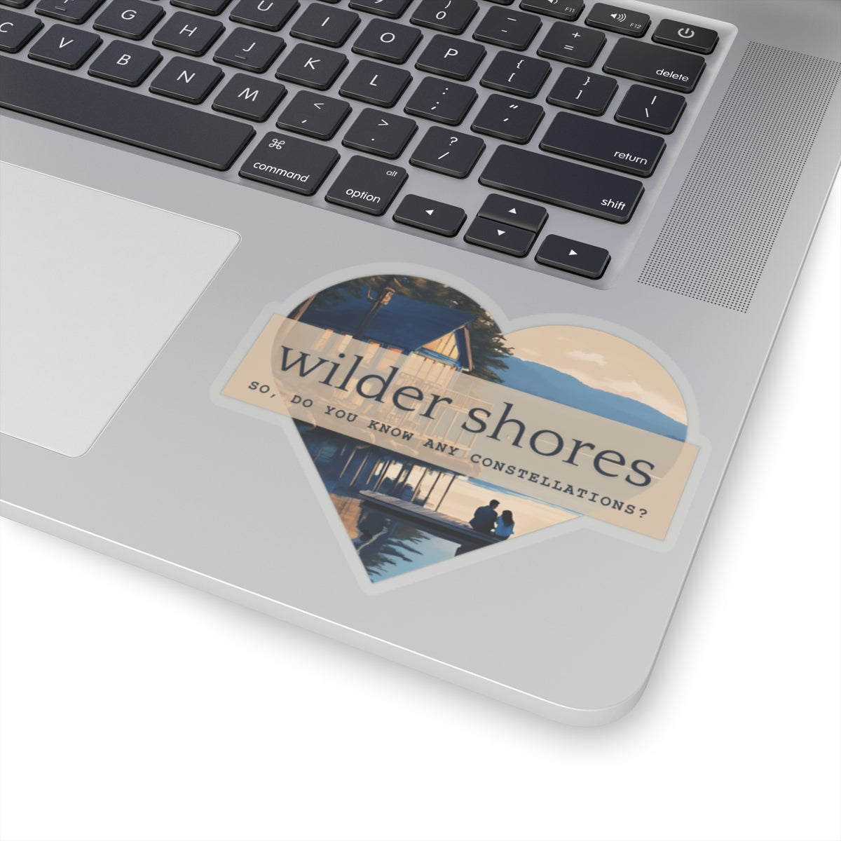 Wilder Shore Heart | Kiss-Cut Stickers