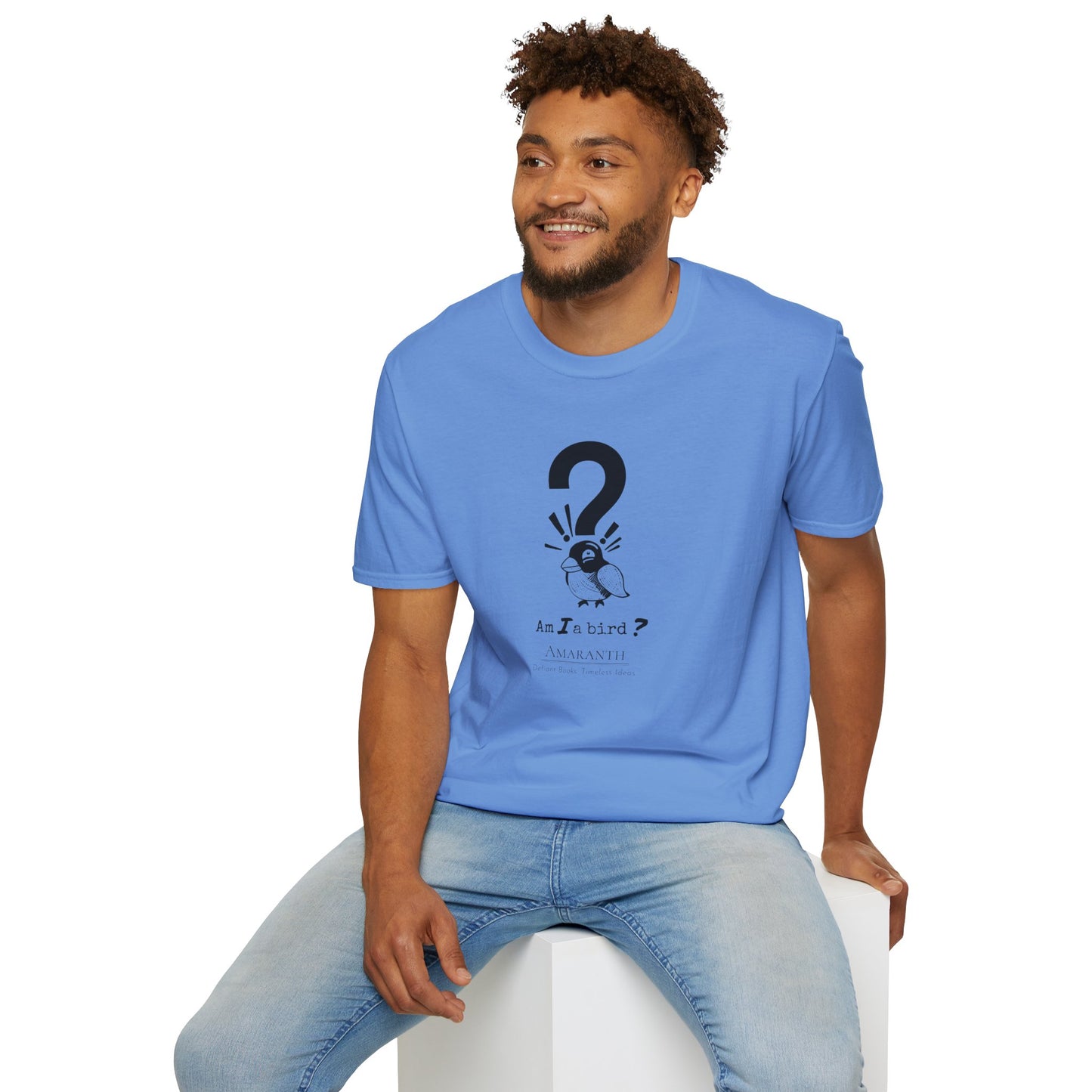 "Am I a Bird?!" WyoWriters | Unisex Softstyle T-Shirt