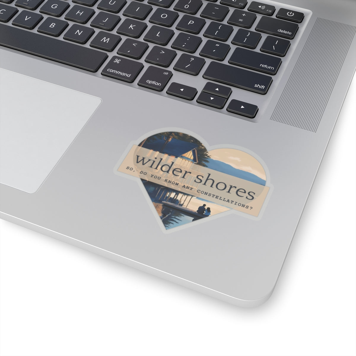 Wilder Shore Heart | Kiss-Cut Stickers