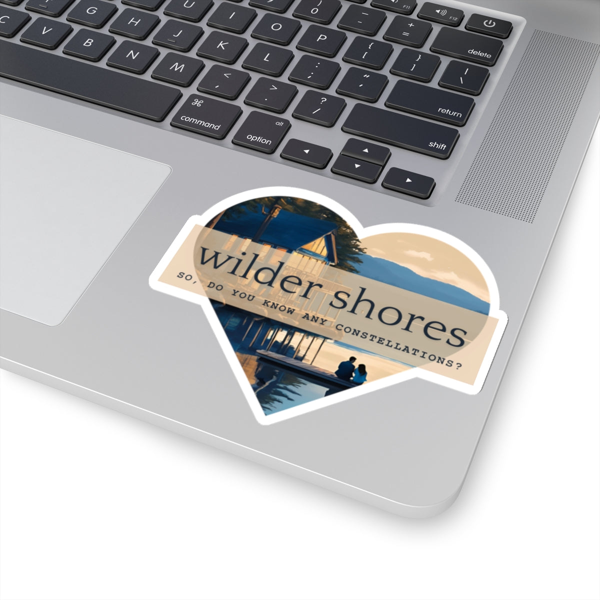 Wilder Shore Heart | Kiss-Cut Stickers