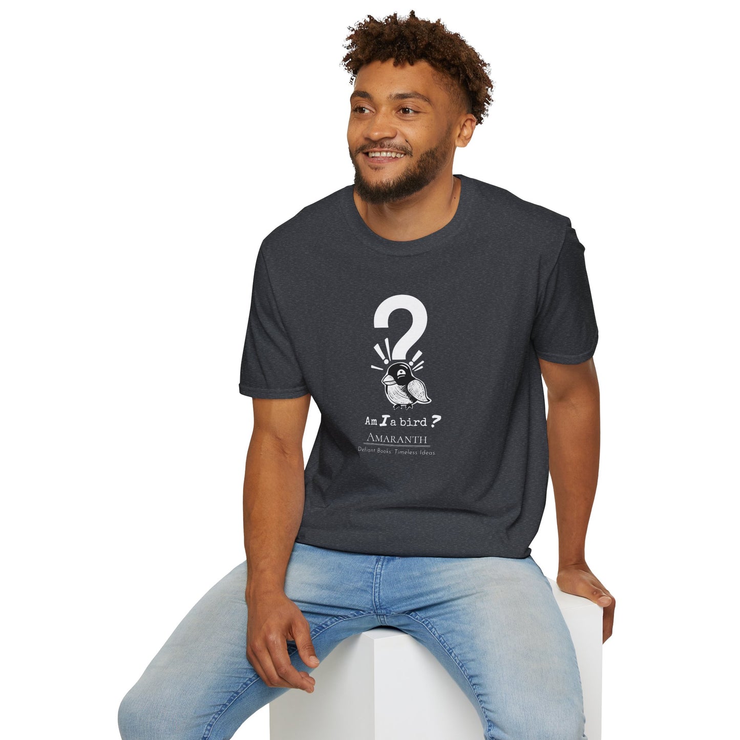"Am I a Bird?!" WyoWriters | Unisex Softstyle T-Shirt