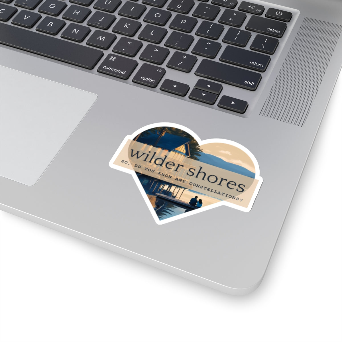 Wilder Shore Heart | Kiss-Cut Stickers