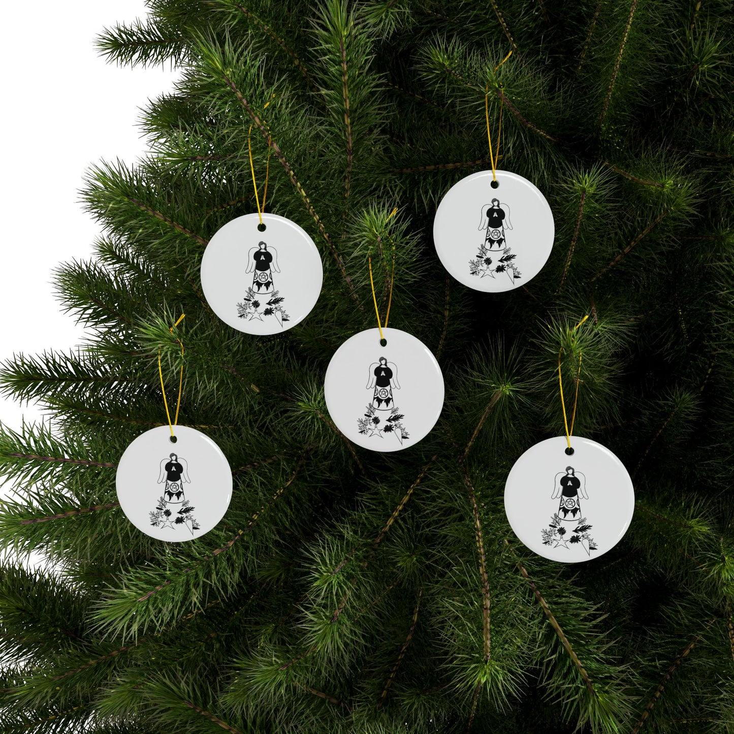 Angel-La, Das Gift | Ceramic Ornaments, 2-Side Print, (1pc, 3pcs, 5pcs, 10pcs)