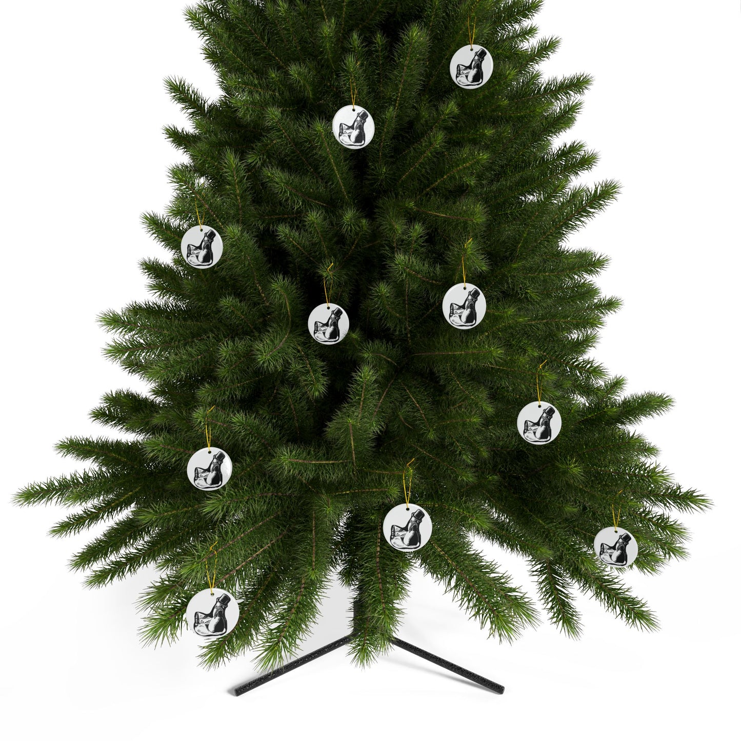 The Dark of Christmas Night, Das Gift | Ceramic Ornaments, 2-Side Print, (1pc, 3pcs, 5pcs, 10pcs)