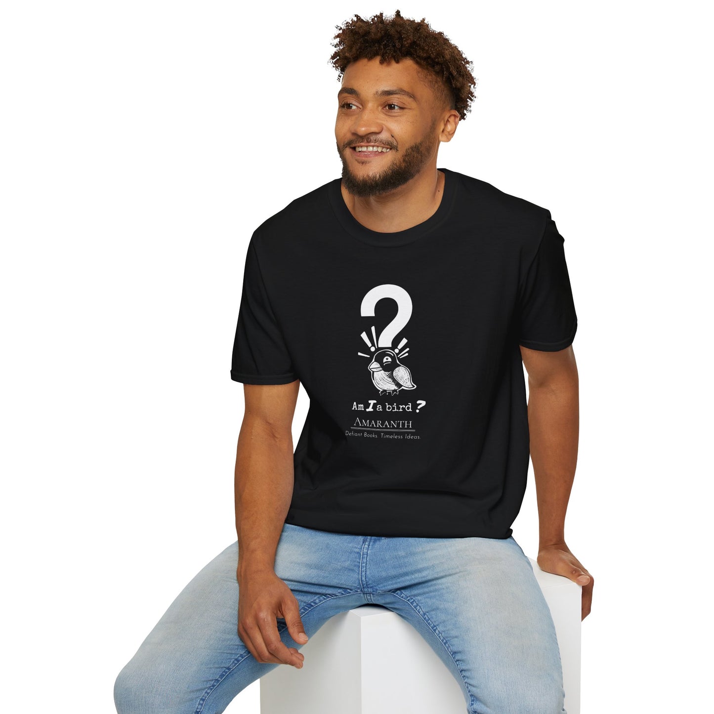 "Am I a Bird?!" WyoWriters | Unisex Softstyle T-Shirt