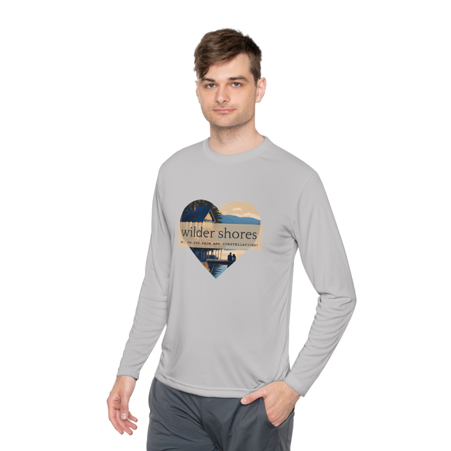 Wilder Shores Heart | Unisex Lightweight Long Sleeve Tee