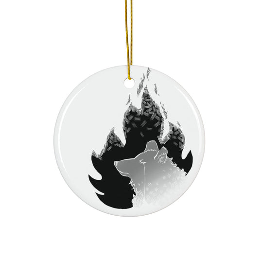 Crimson Christmas, Das Gift | Ceramic Ornaments, 2-Side Print, (1pc, 3pcs, 5pcs, 10pcs)