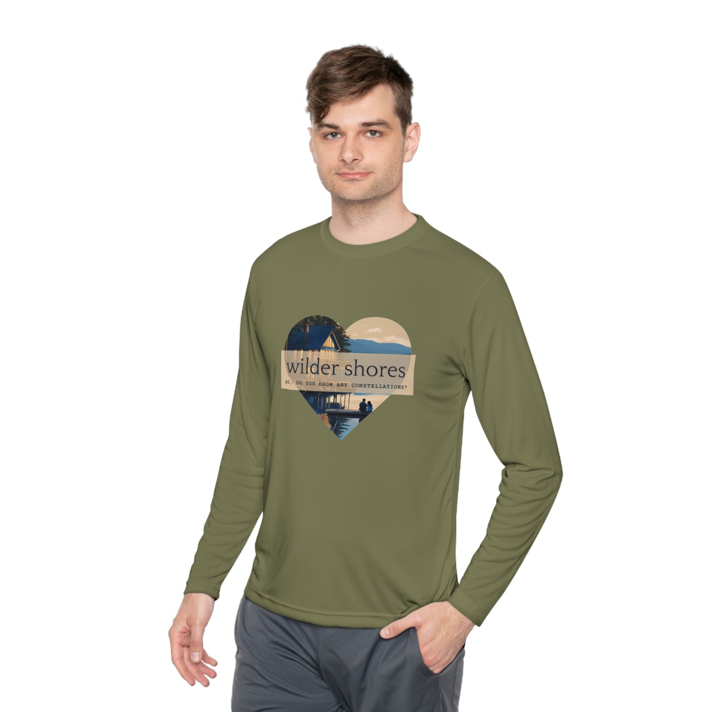 Wilder Shores Heart | Unisex Lightweight Long Sleeve Tee