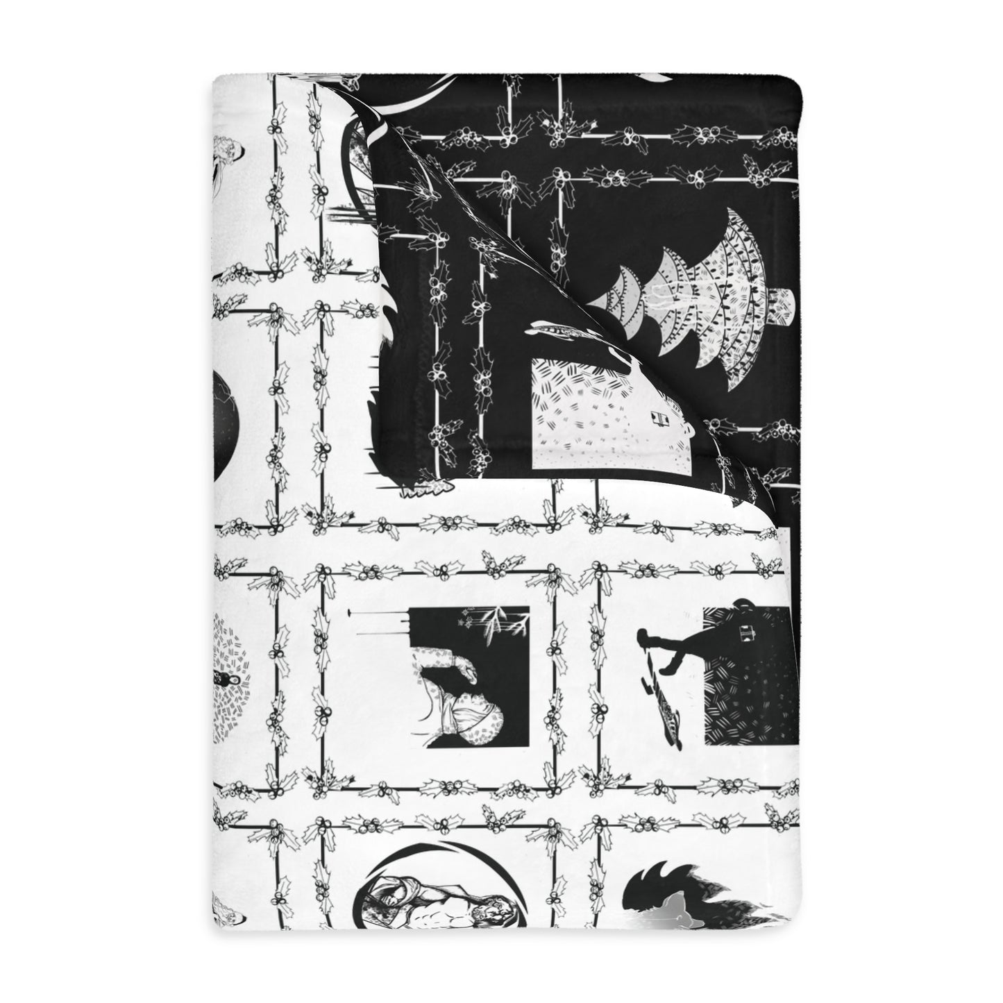 The Illustrations! Das Gift | Velveteen Microfiber Blanket (Two-sided print)