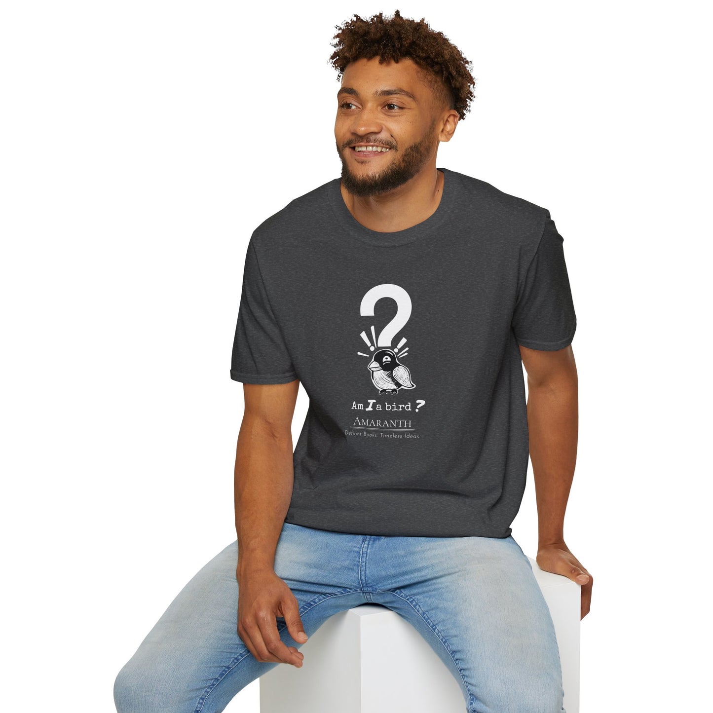 "Am I a Bird?!" WyoWriters | Unisex Softstyle T-Shirt