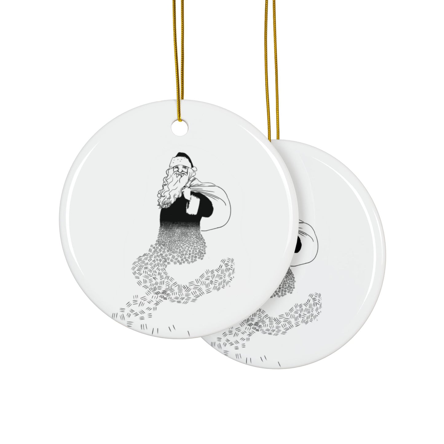 Holy Saint Nick, Das Gift | Ceramic Ornaments, 2-Side Print, (1pc, 3pcs, 5pcs, 10pcs)
