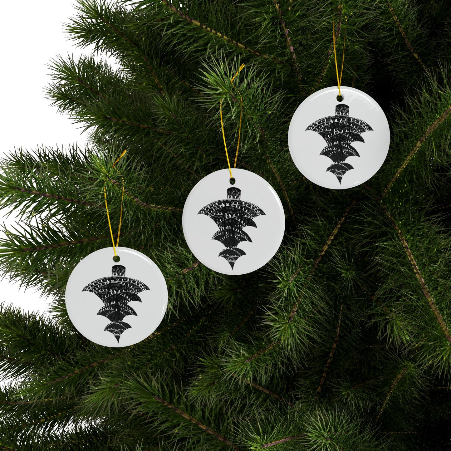 The Tree, Das Gift | Ceramic Ornaments, 2-Side Print, (1pc, 3pcs, 5pcs, 10pcs)