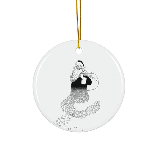Holy Saint Nick, Das Gift | Ceramic Ornaments, 2-Side Print, (1pc, 3pcs, 5pcs, 10pcs)