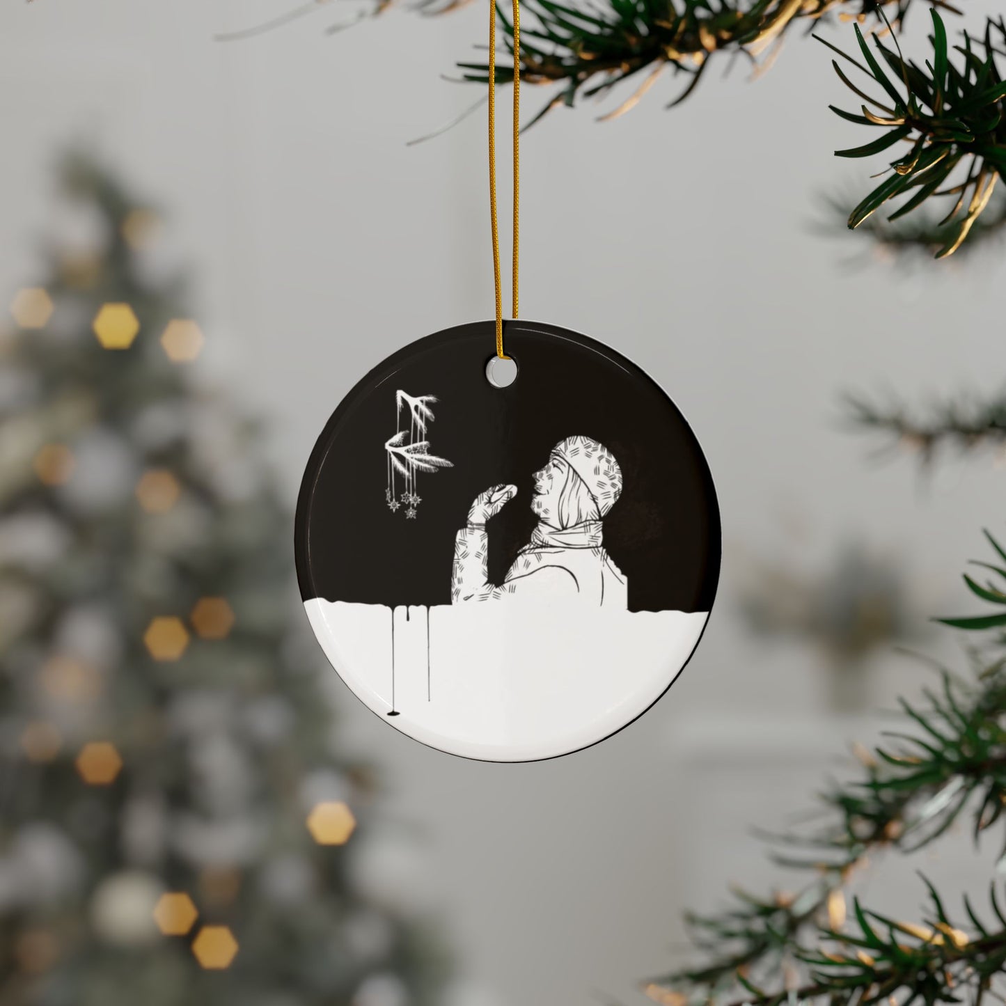Vaniljkakor, Das Gift | Ceramic Ornaments, 2-Side Print, (1pc, 3pcs, 5pcs, 10pcs)