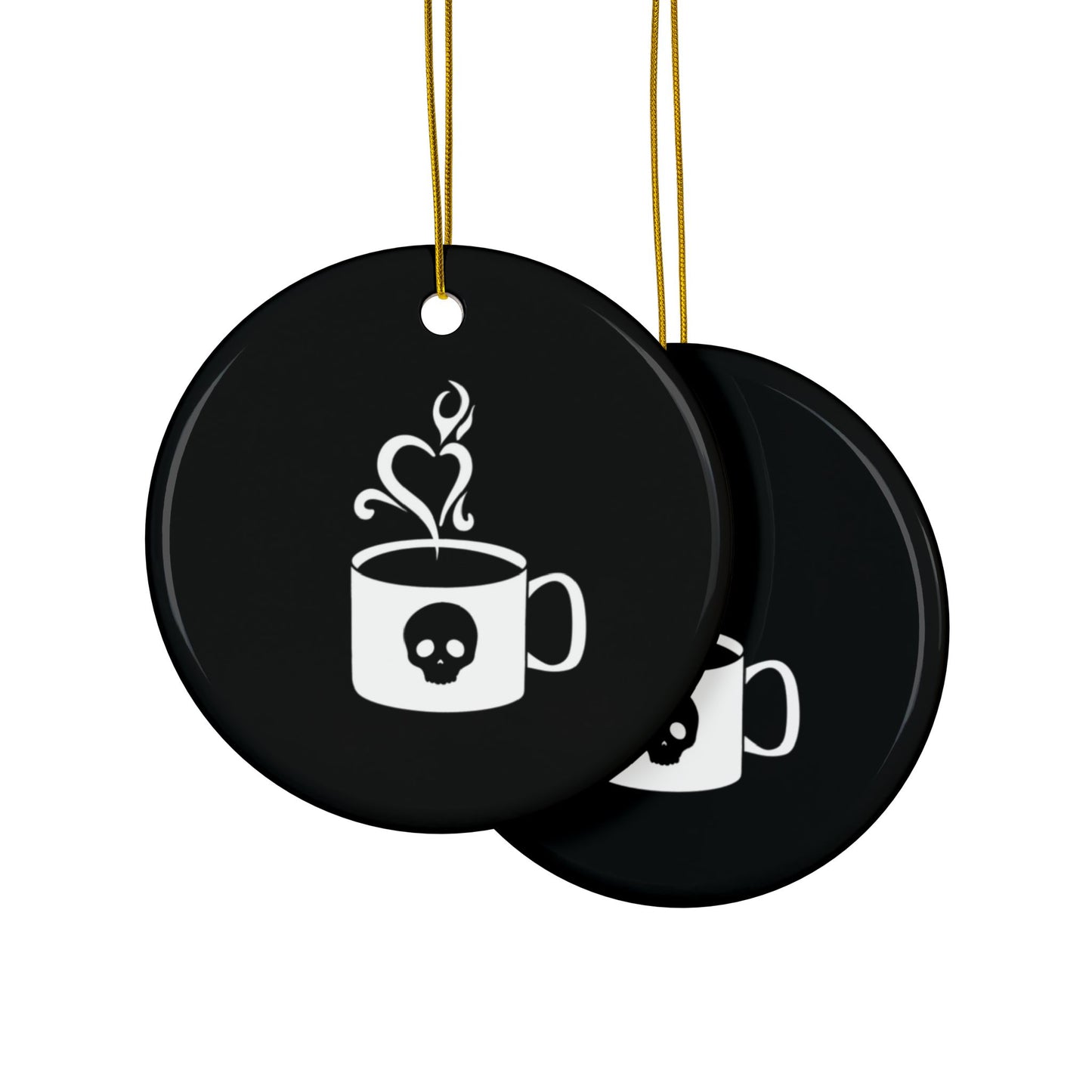 Cup of Death | Ceramic Ornaments, 2-Side Print, (1pc, 3pcs, 5pcs, 10pcs)