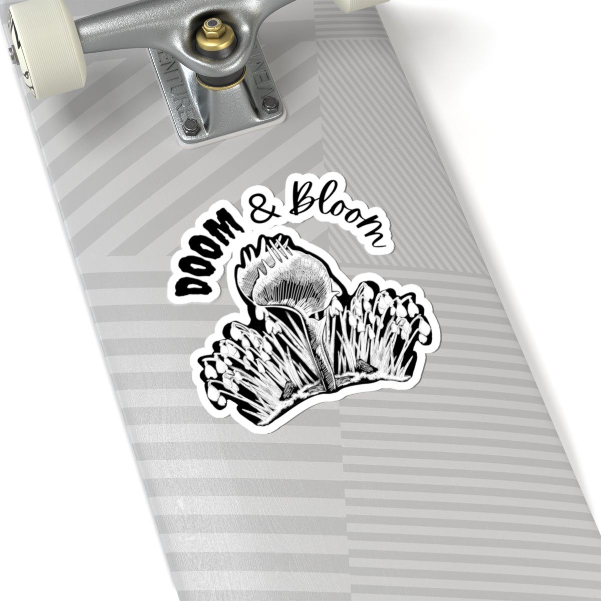 Doom & Bloom Kiss-Cut Stickers - Artistic Vinyl Stickers for Nature Lovers