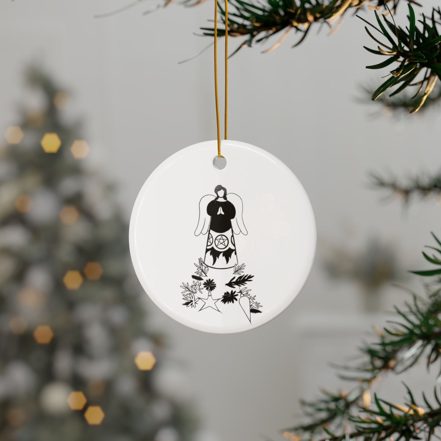 Angel-La, Das Gift | Ceramic Ornaments, 2-Side Print, (1pc, 3pcs, 5pcs, 10pcs)