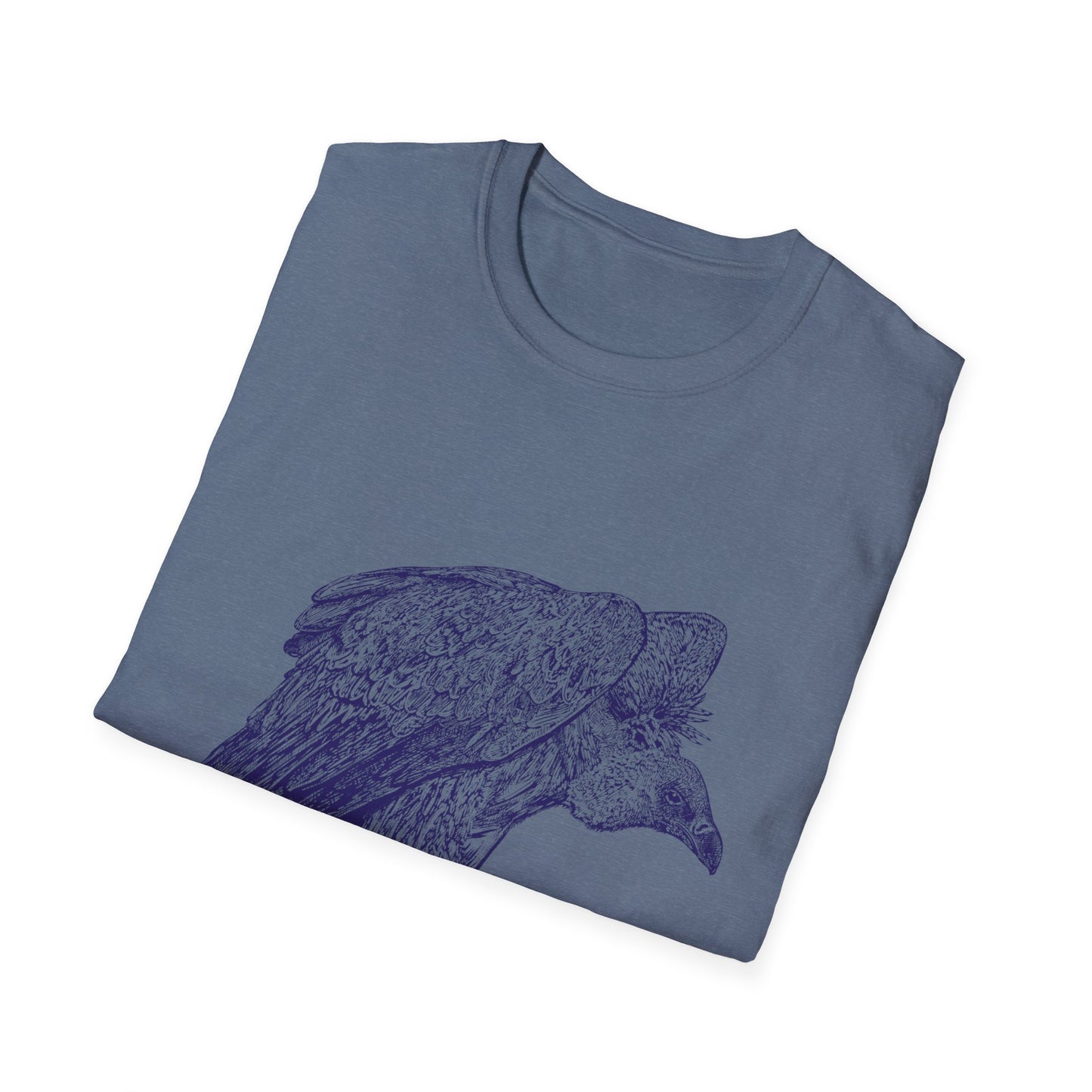 Amaranth Vulture | Graphic Unisex Softstyle T-Shirt - Eco-Friendly Fashion