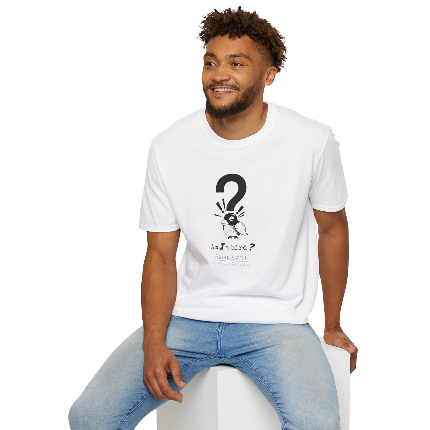 "Am I a Bird?!" WyoWriters | Unisex Softstyle T-Shirt