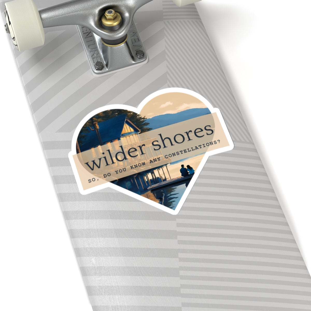 Wilder Shore Heart | Kiss-Cut Stickers
