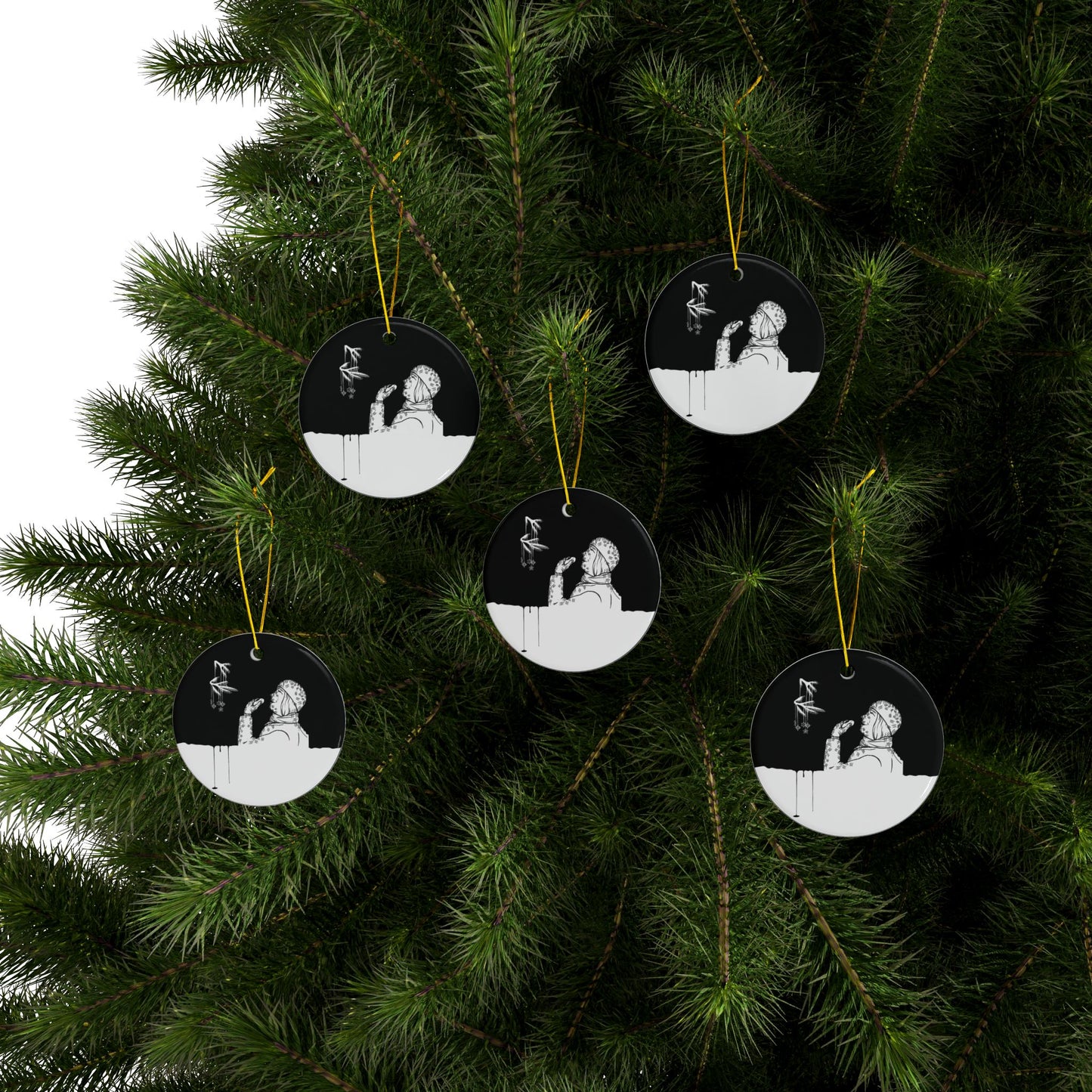 Vaniljkakor, Das Gift | Ceramic Ornaments, 2-Side Print, (1pc, 3pcs, 5pcs, 10pcs)