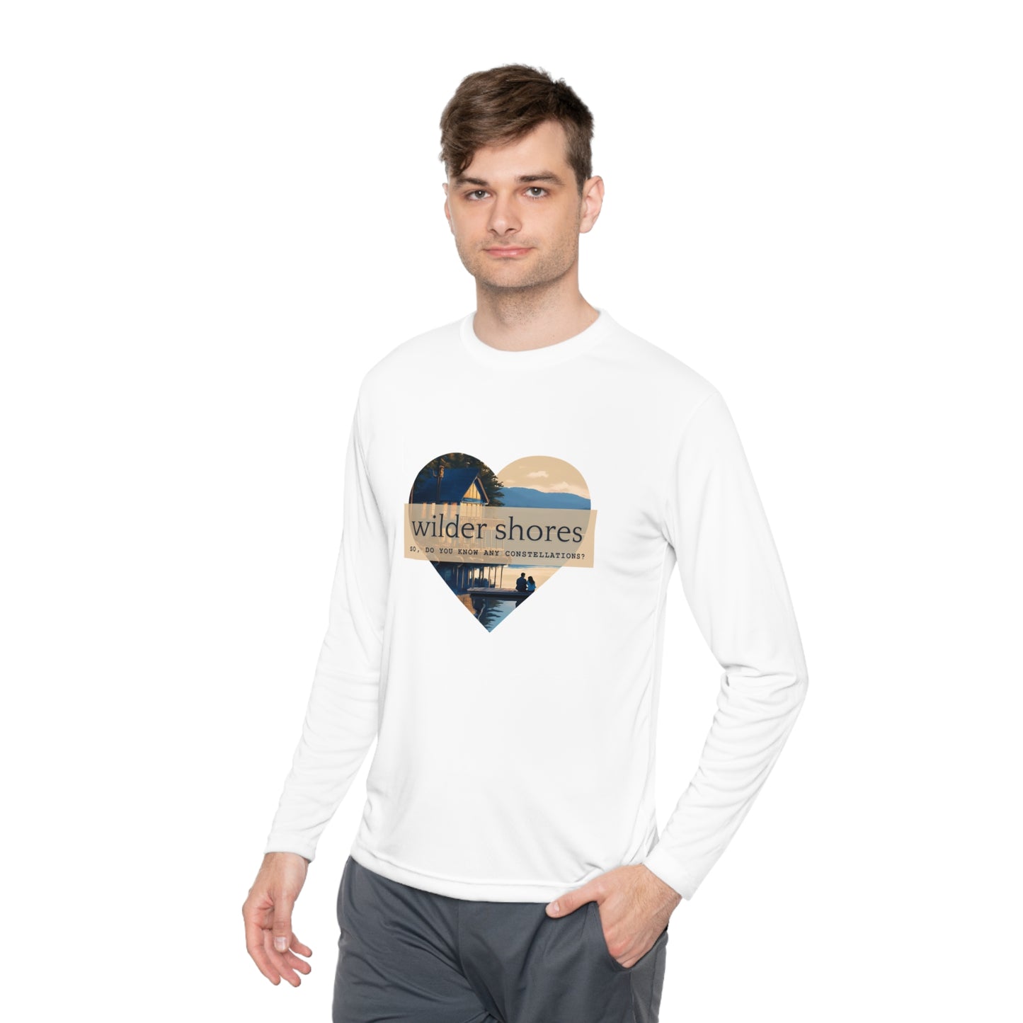 Wilder Shores Heart | Unisex Lightweight Long Sleeve Tee
