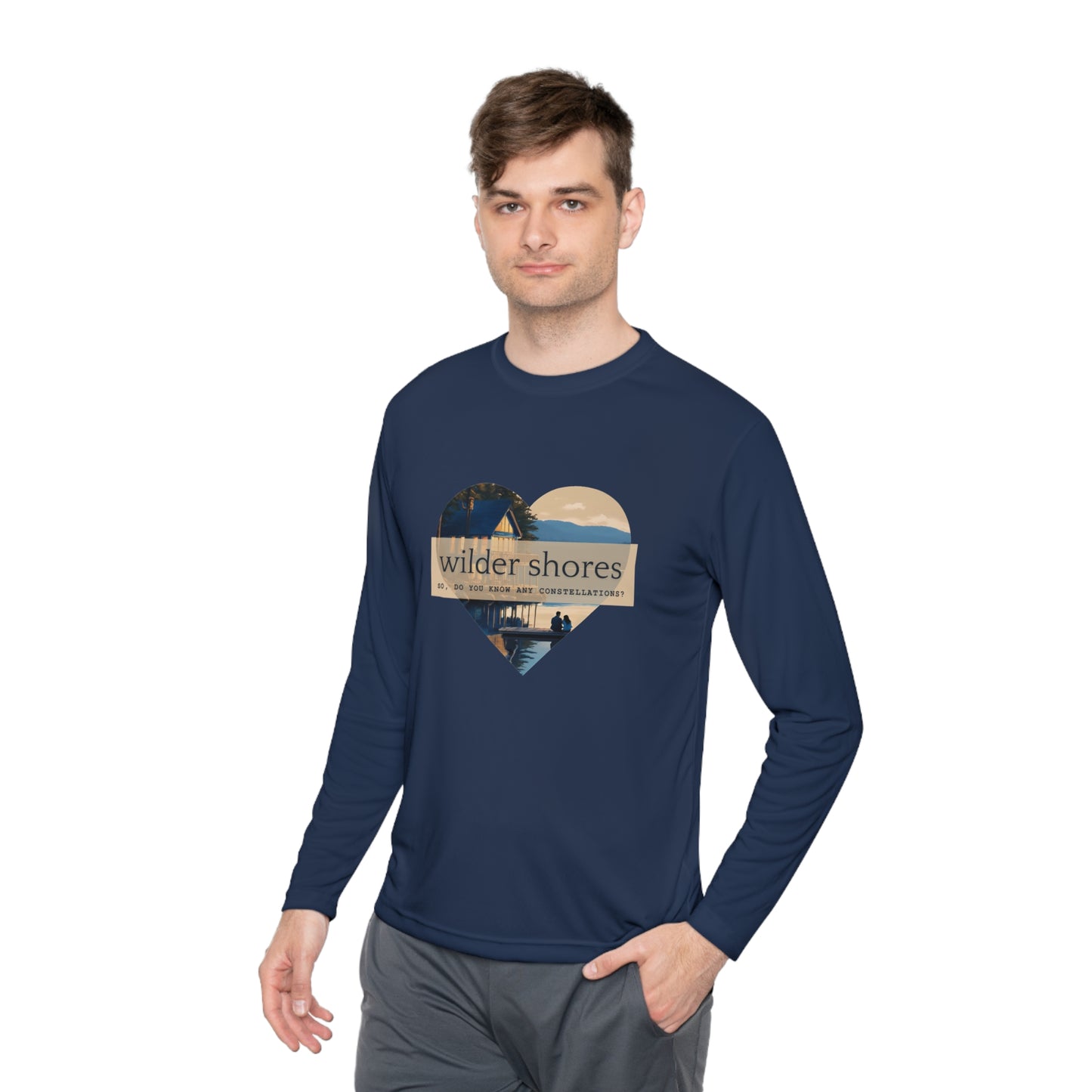 Wilder Shores Heart | Unisex Lightweight Long Sleeve Tee