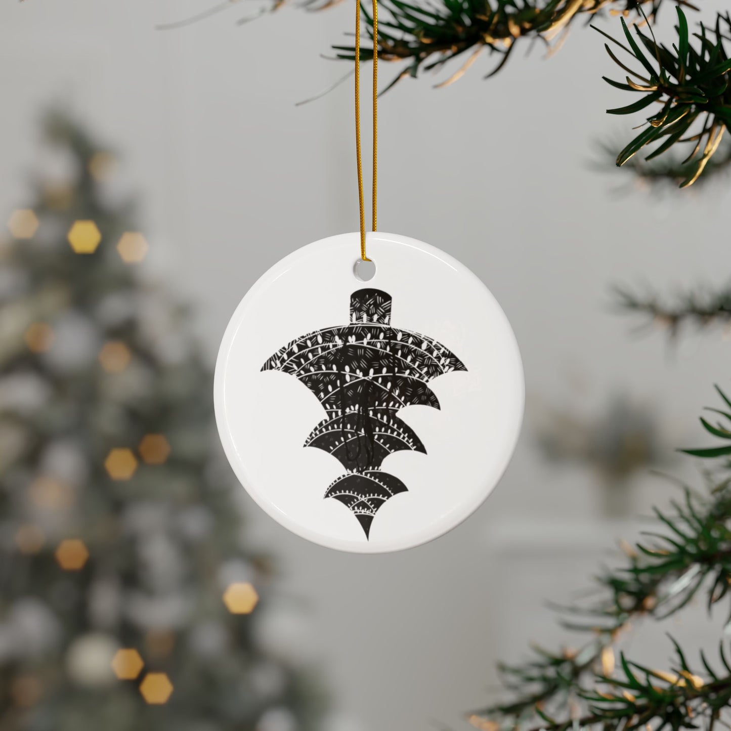 The Tree, Das Gift | Ceramic Ornaments, 2-Side Print, (1pc, 3pcs, 5pcs, 10pcs)