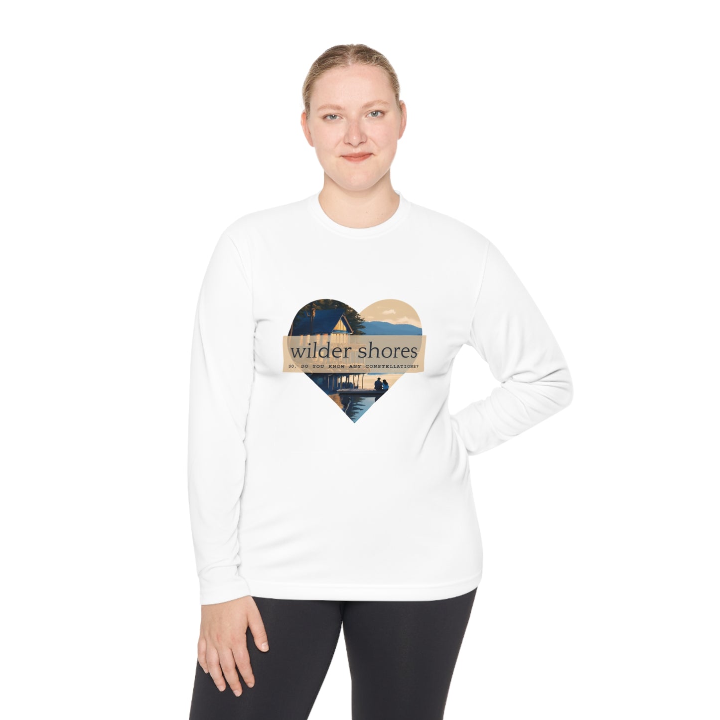 Wilder Shores Heart | Unisex Lightweight Long Sleeve Tee