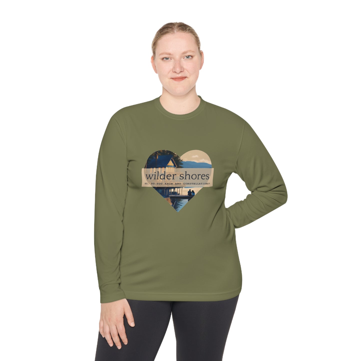 Wilder Shores Heart | Unisex Lightweight Long Sleeve Tee