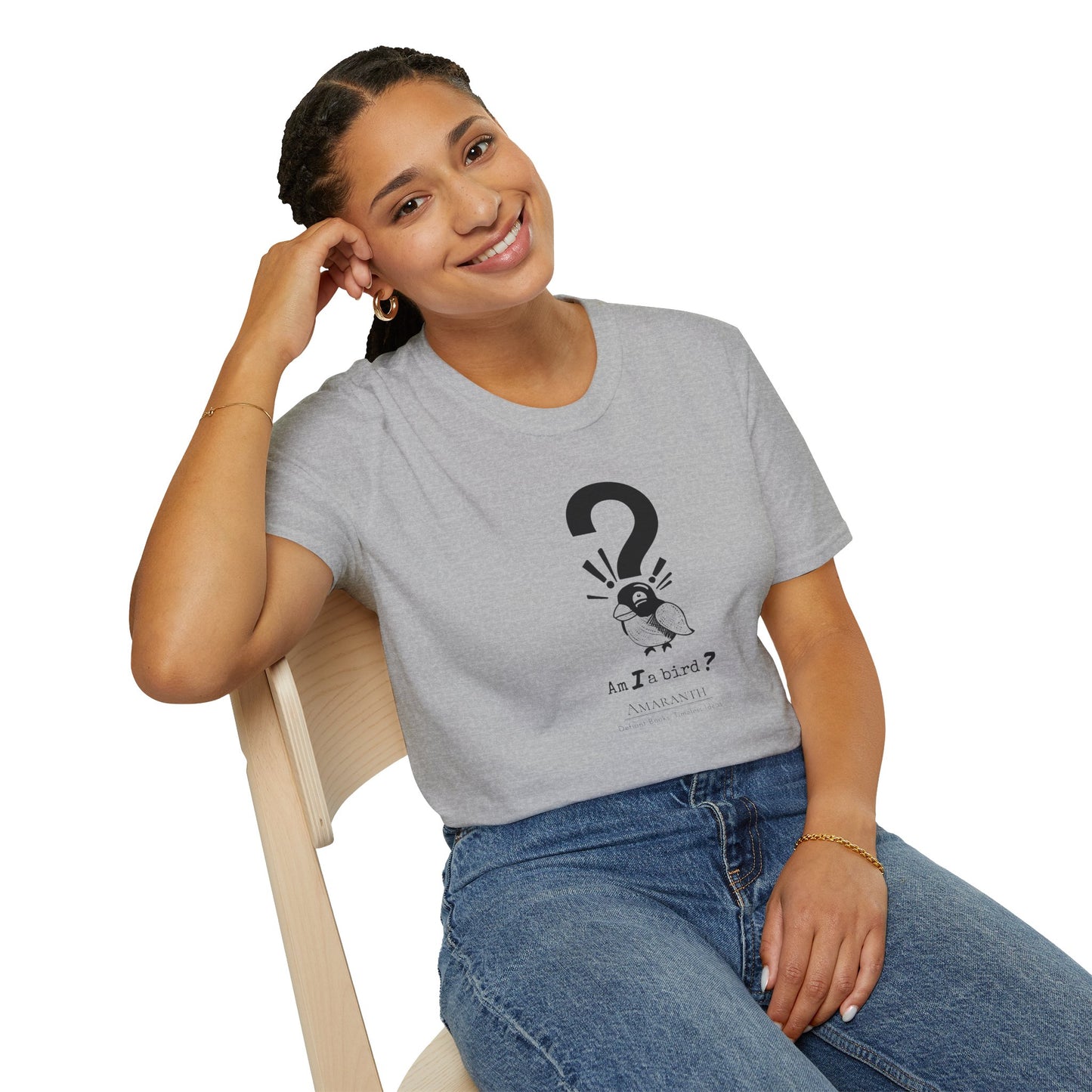 "Am I a Bird?!" WyoWriters | Unisex Softstyle T-Shirt