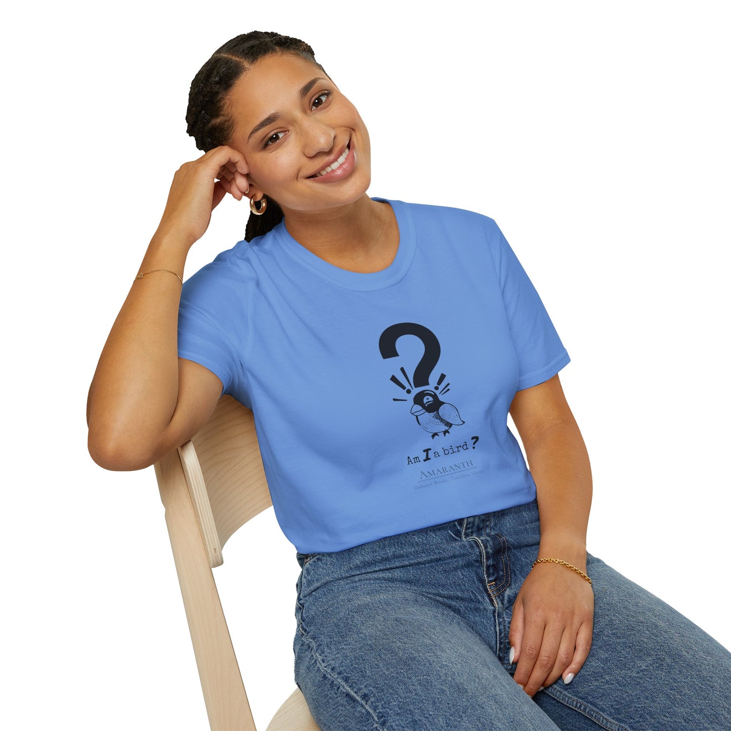 "Am I a Bird?!" WyoWriters | Unisex Softstyle T-Shirt