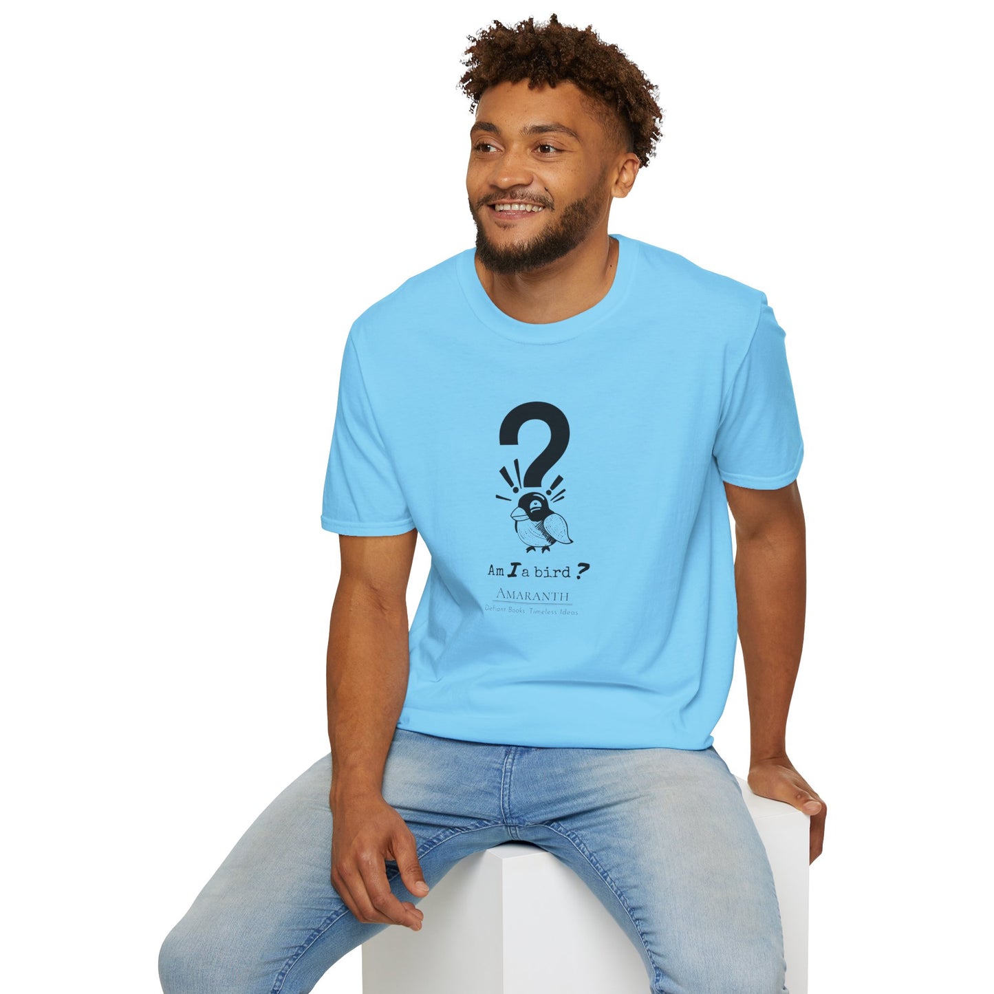 "Am I a Bird?!" WyoWriters | Unisex Softstyle T-Shirt