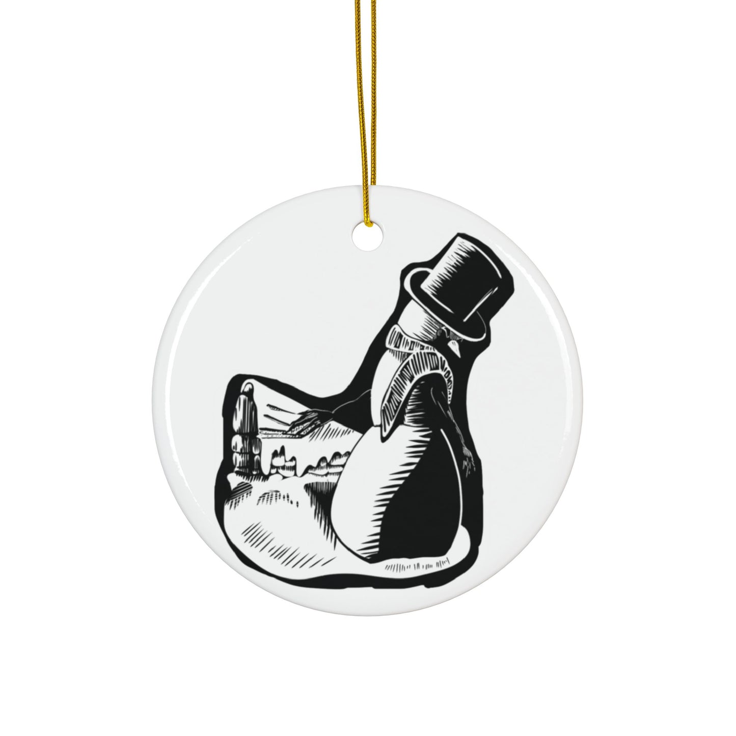 The Dark of Christmas Night, Das Gift | Ceramic Ornaments, 2-Side Print, (1pc, 3pcs, 5pcs, 10pcs)