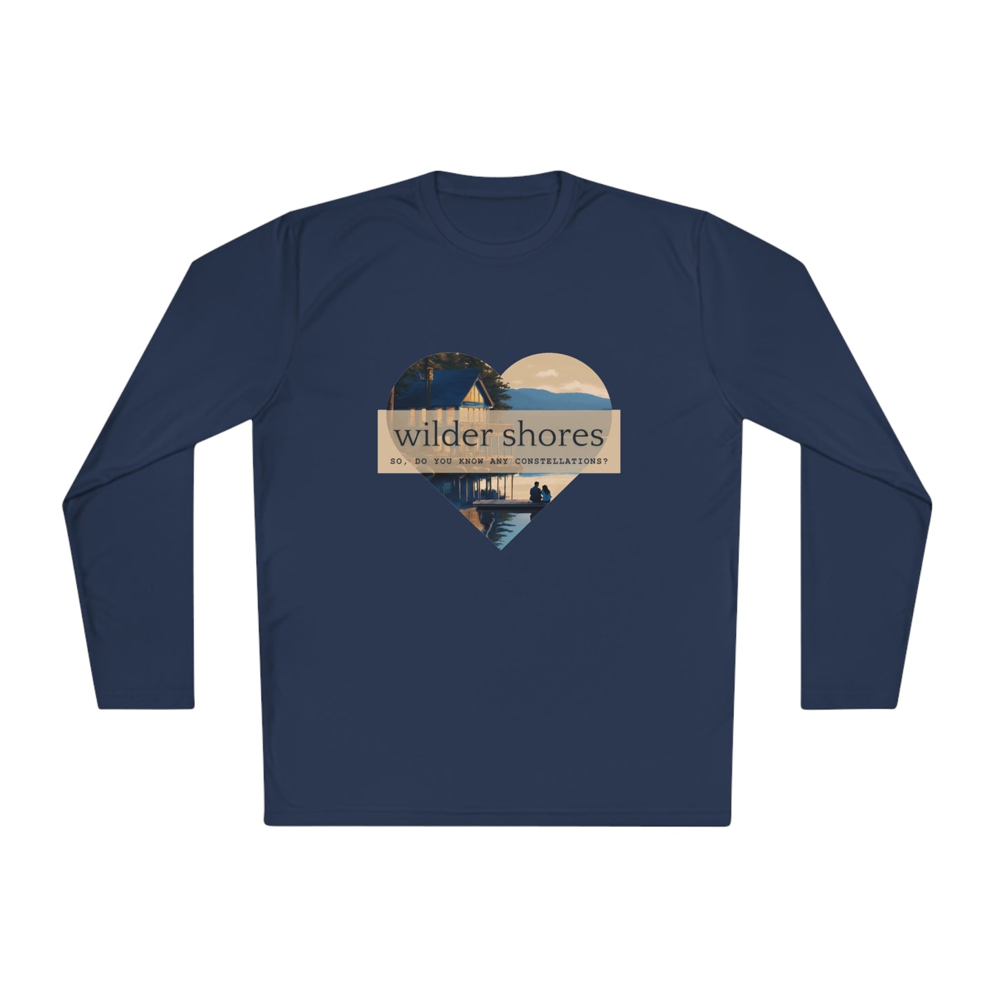 Wilder Shores Heart | Unisex Lightweight Long Sleeve Tee
