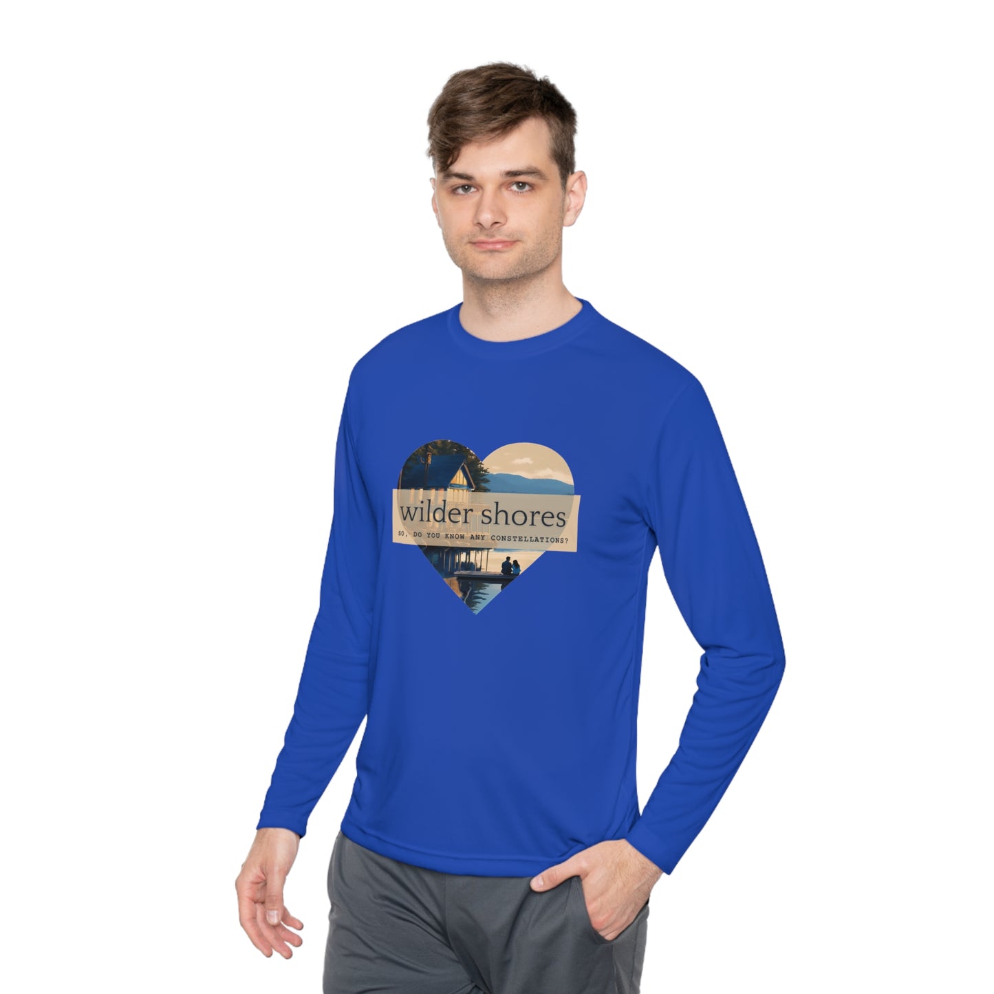 Wilder Shores Heart | Unisex Lightweight Long Sleeve Tee