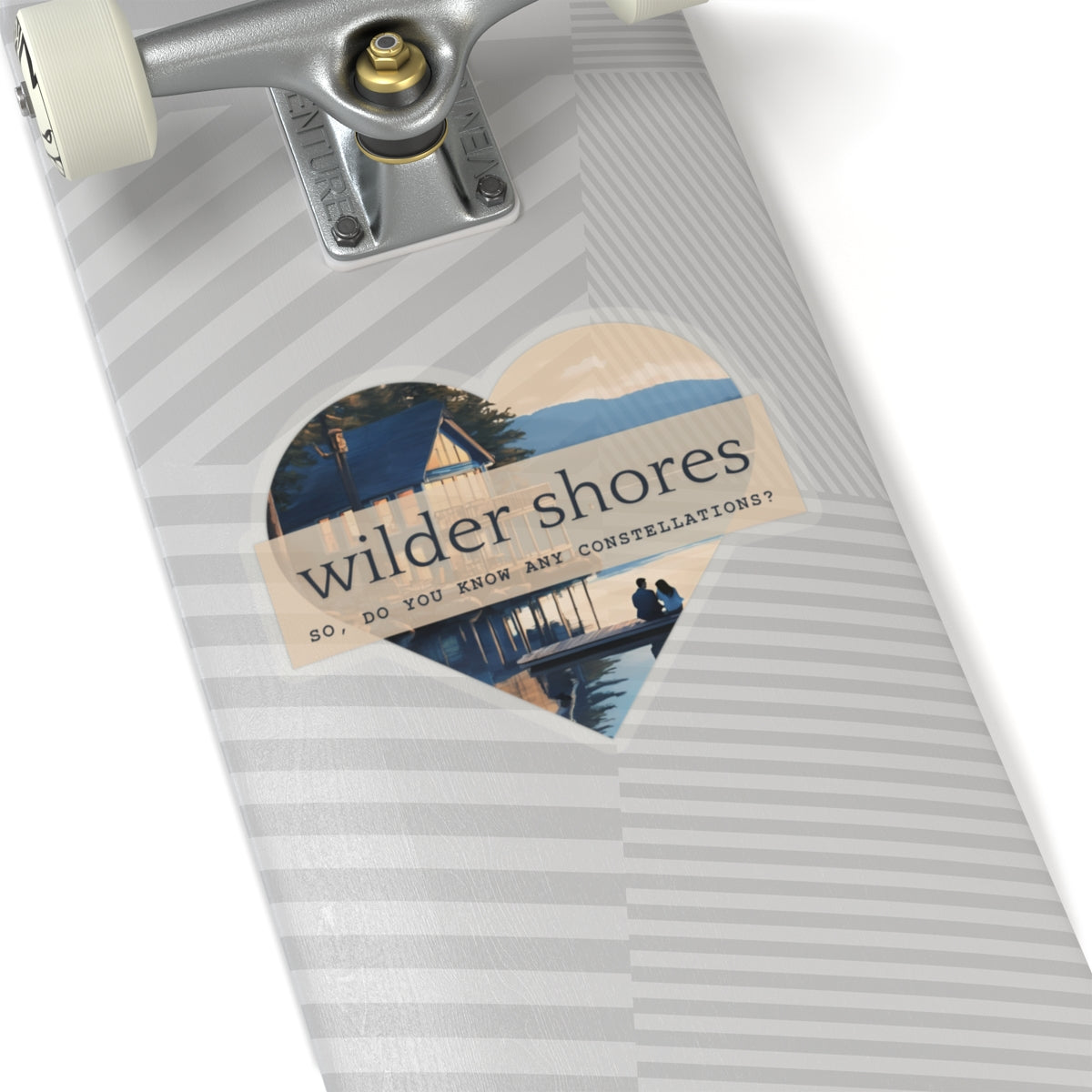 Wilder Shore Heart | Kiss-Cut Stickers