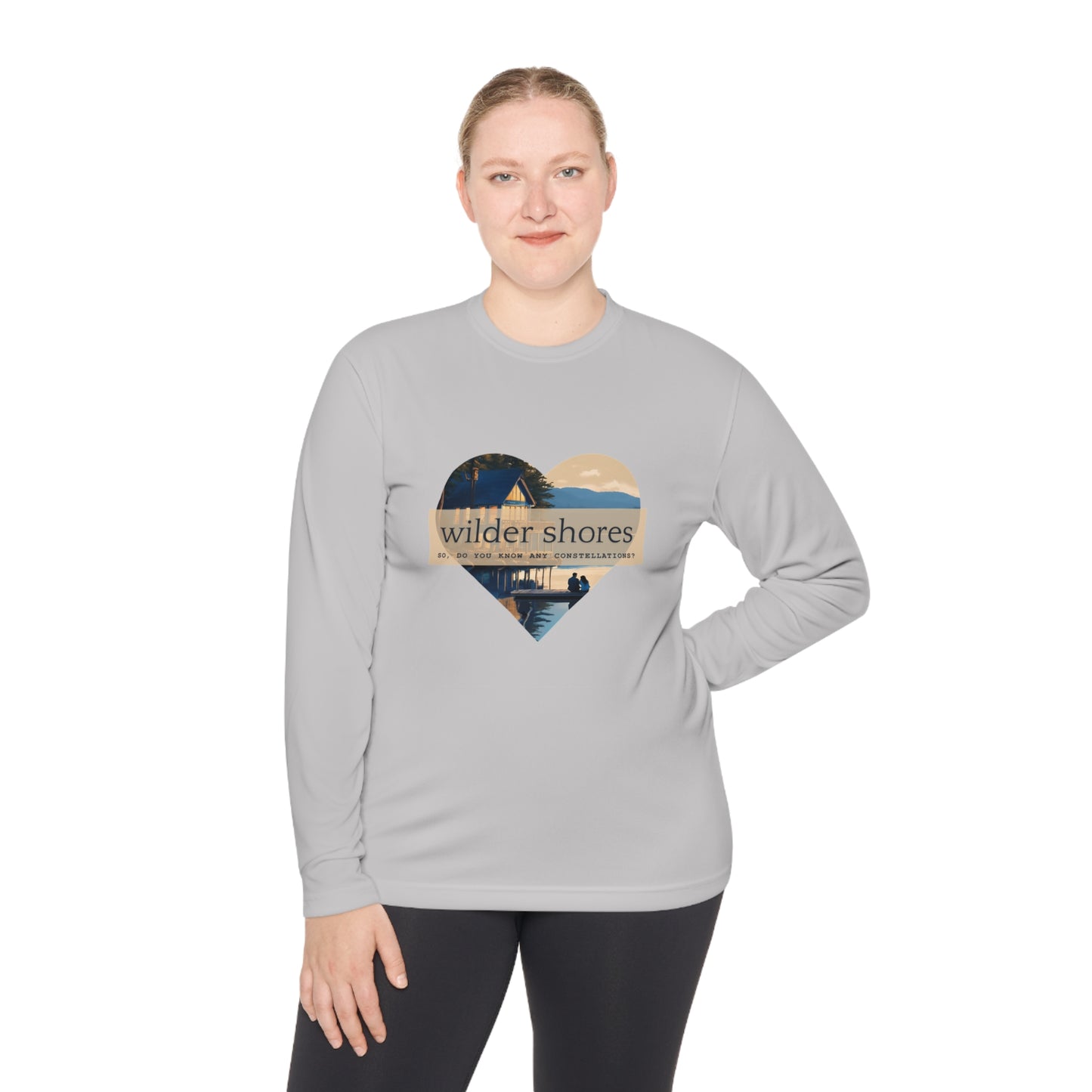 Wilder Shores Heart | Unisex Lightweight Long Sleeve Tee