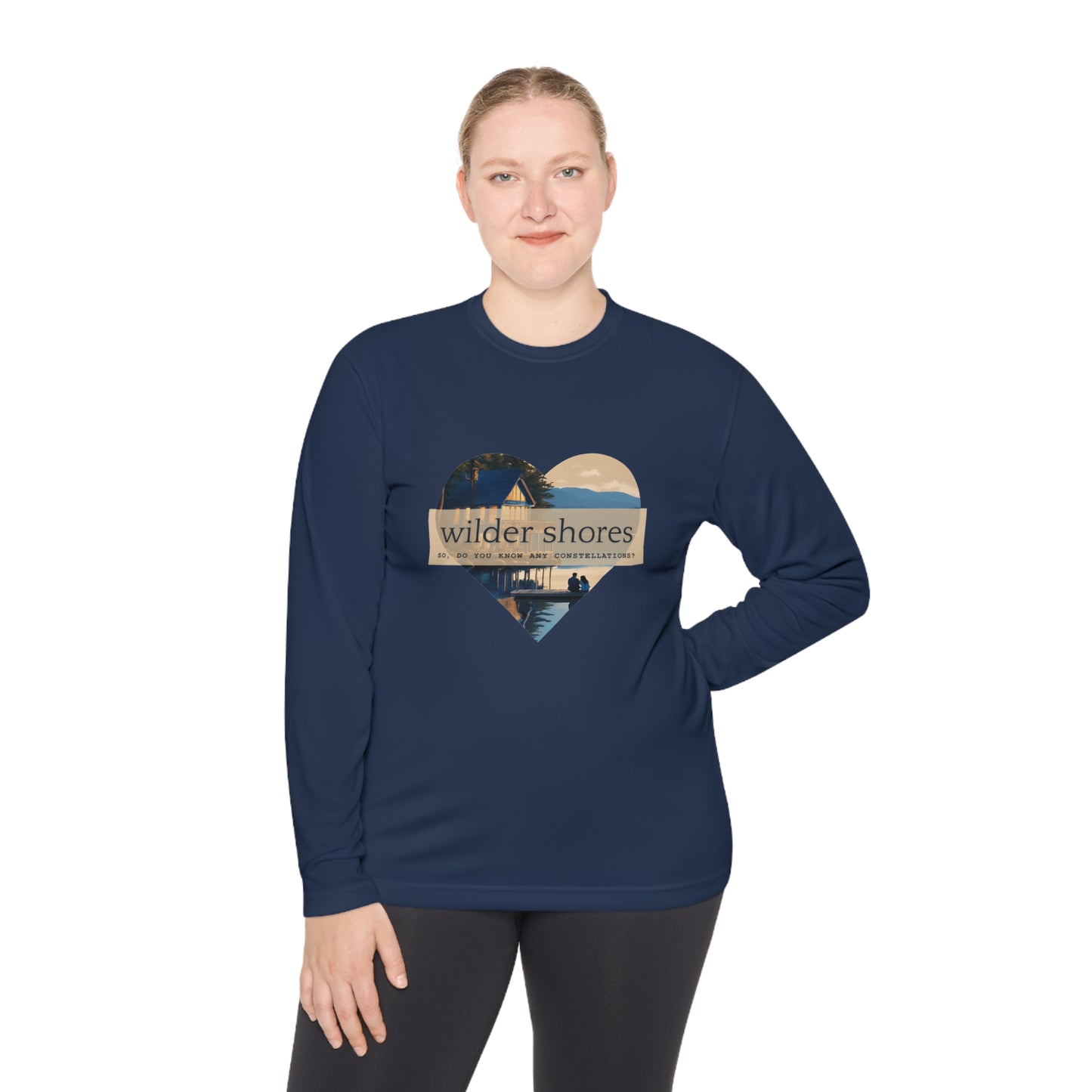 Wilder Shores Heart | Unisex Lightweight Long Sleeve Tee