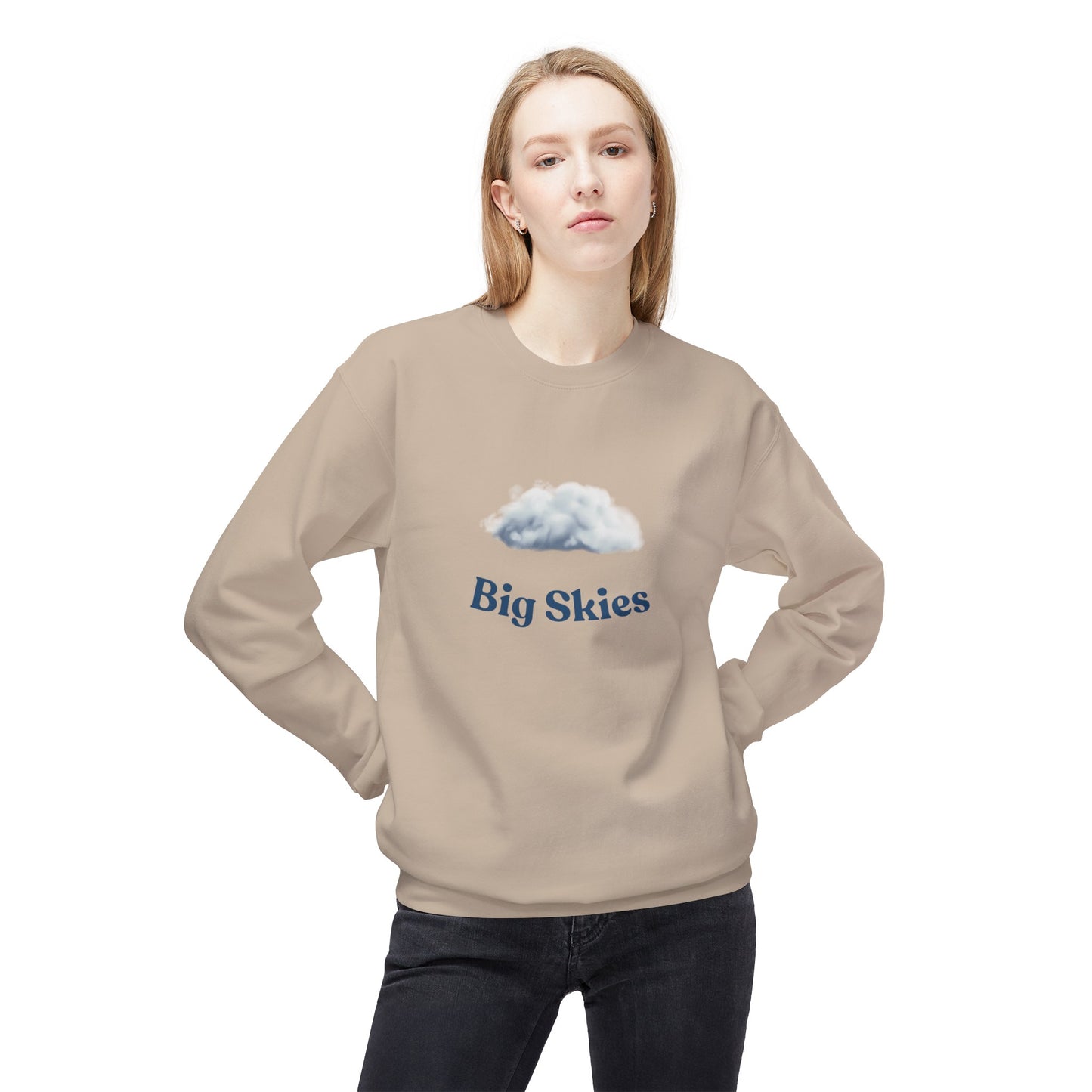 Double Track Unisex Fleece Crewneck Sweatshirt