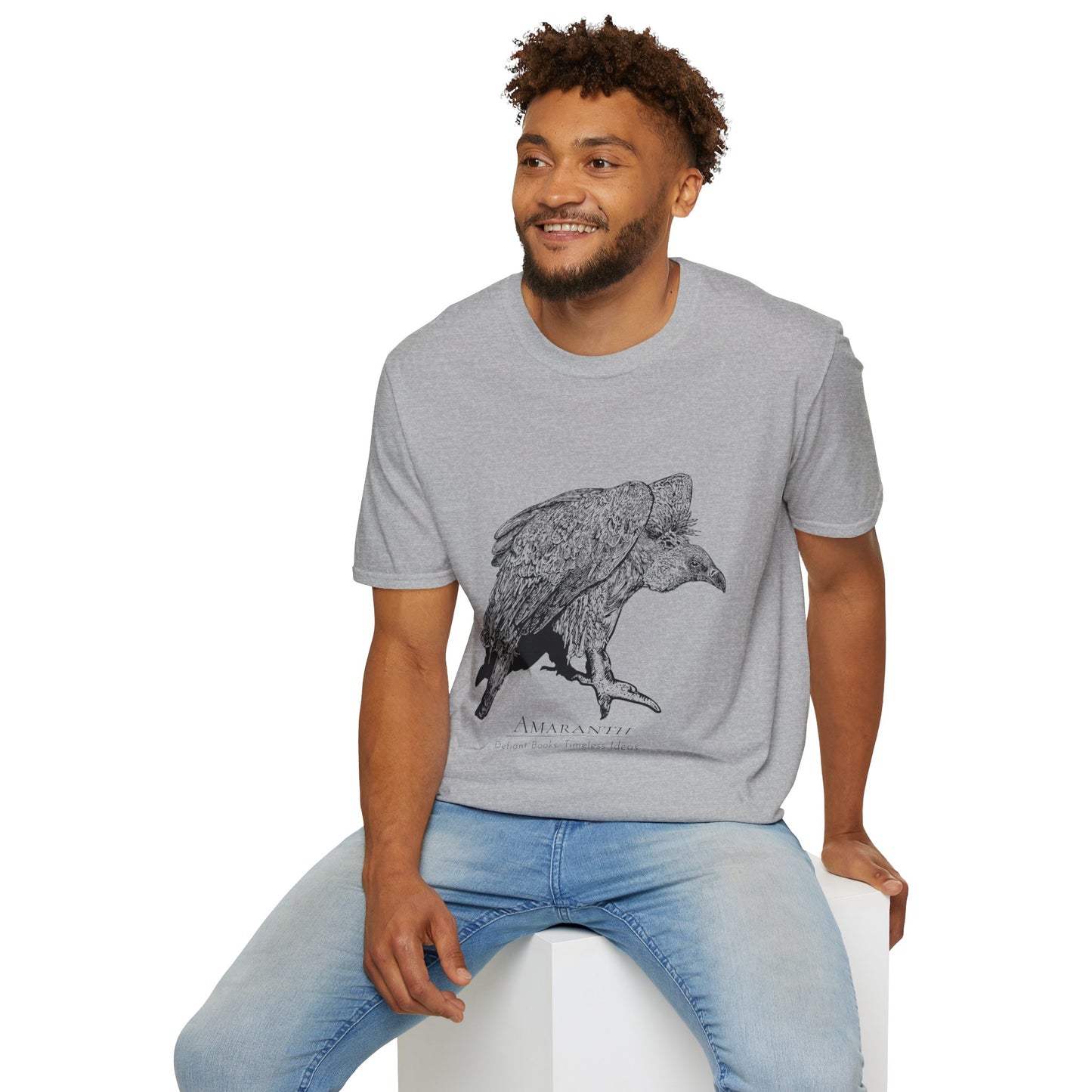 Amaranth Vulture | Graphic Unisex Softstyle T-Shirt - Eco-Friendly Fashion