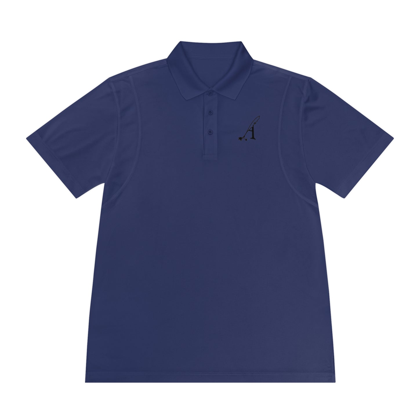 Amaranth Quill Logo Men's Sport Polo Shirt