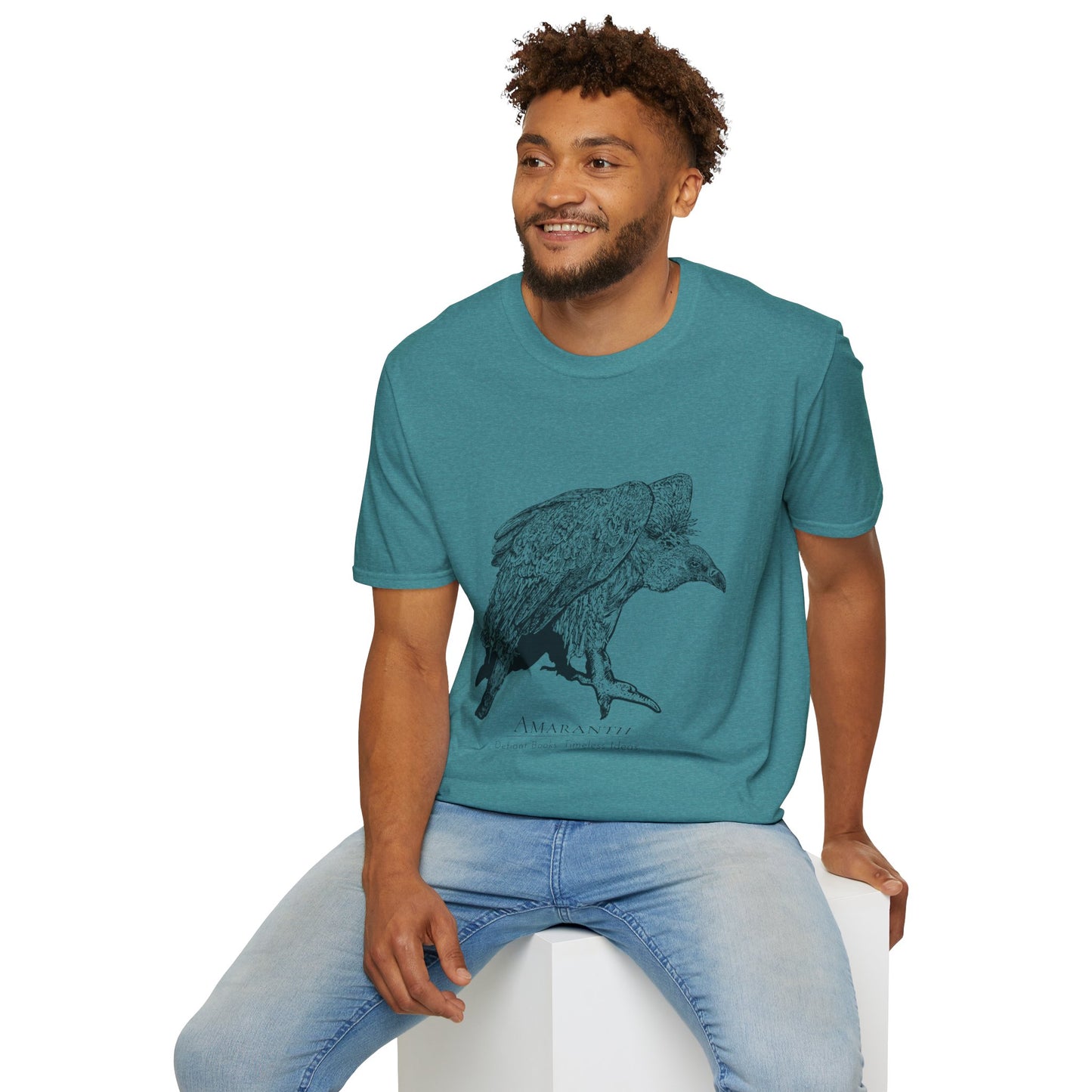 Amaranth Vulture | Graphic Unisex Softstyle T-Shirt - Eco-Friendly Fashion