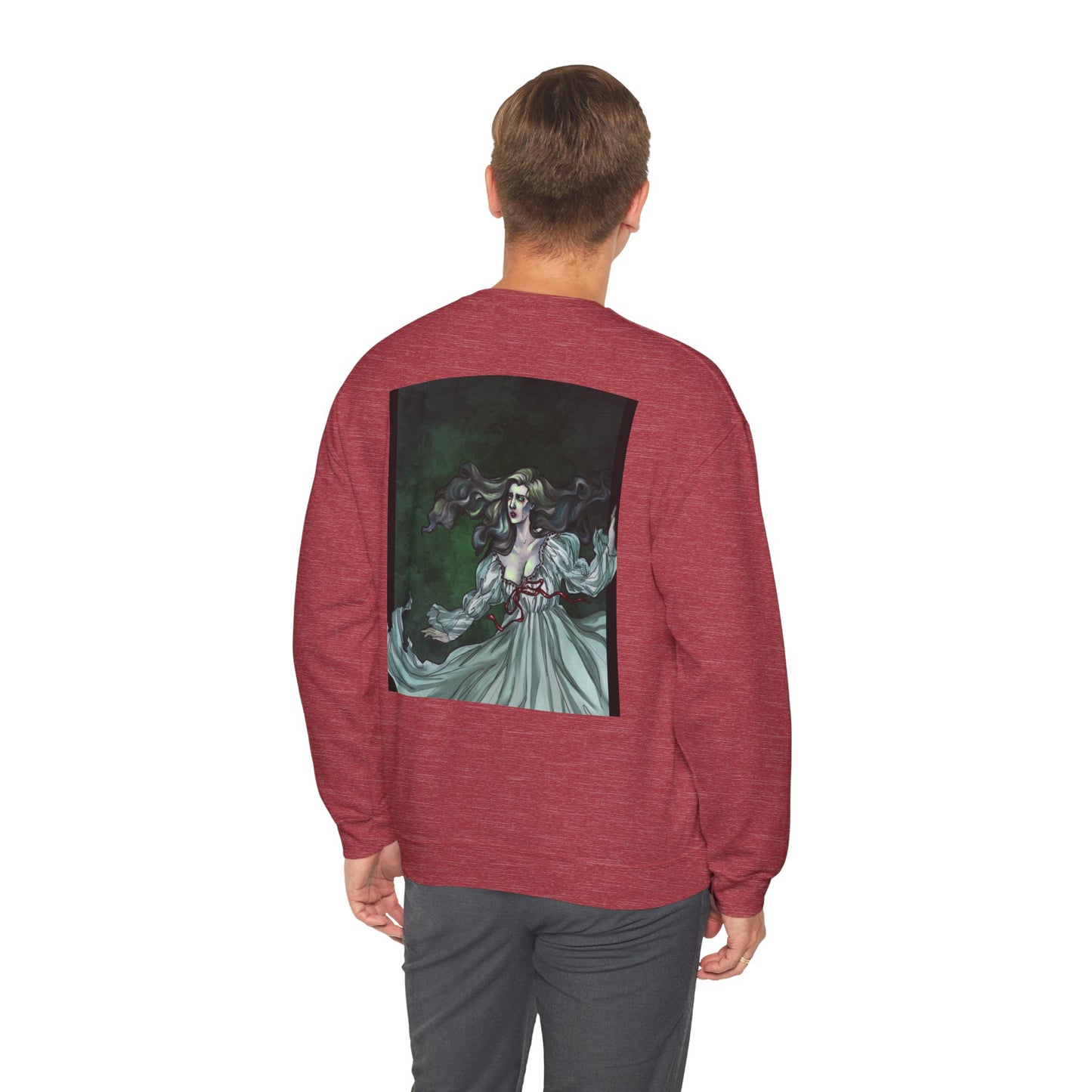 The Veneficium Feminae Ghost | Unisex Heavy Blend™ Crewneck Sweatshirt