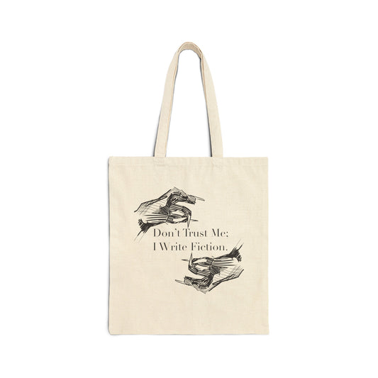 Don't Trust Me Cotton Canvas Tote Bag