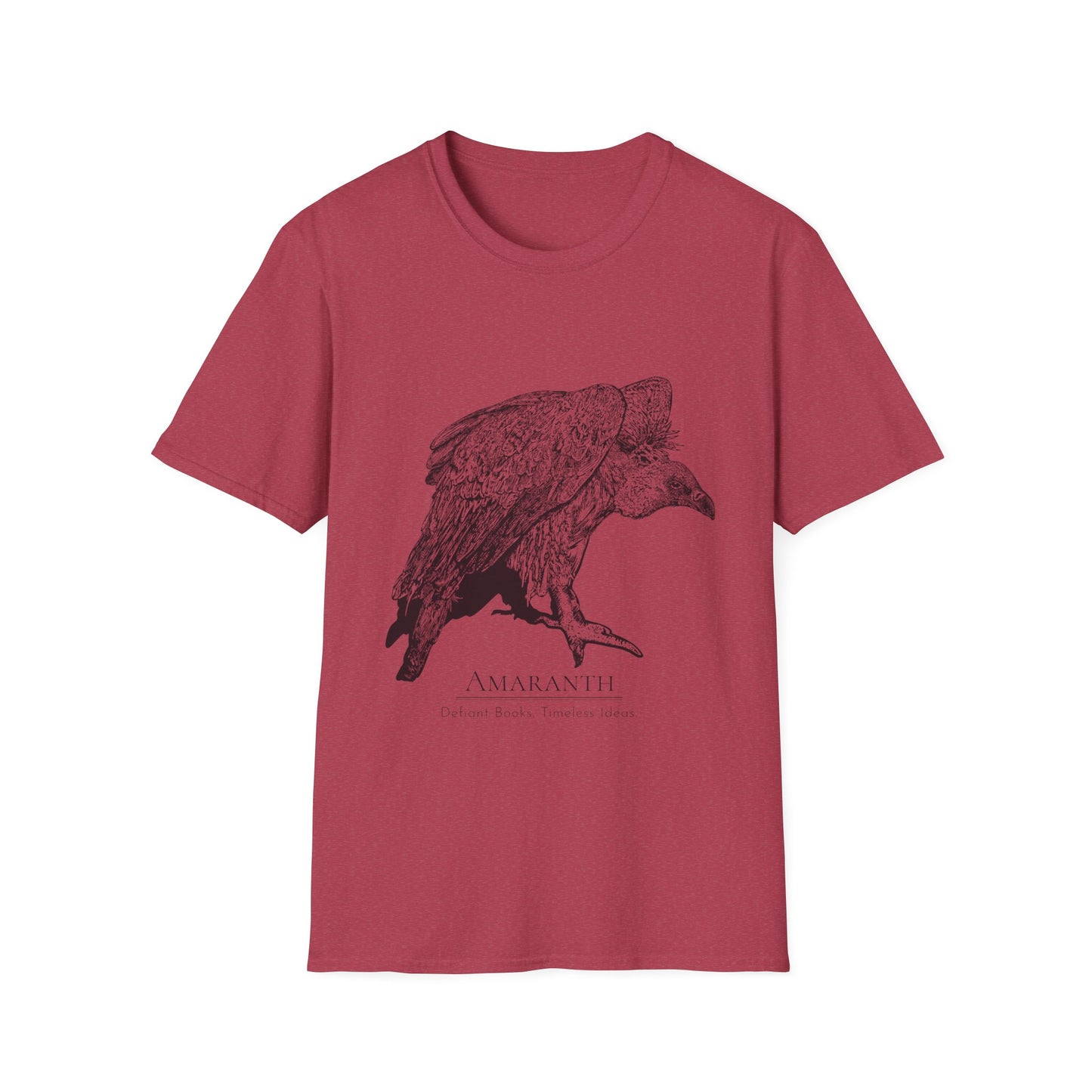Amaranth Vulture | Graphic Unisex Softstyle T-Shirt - Eco-Friendly Fashion