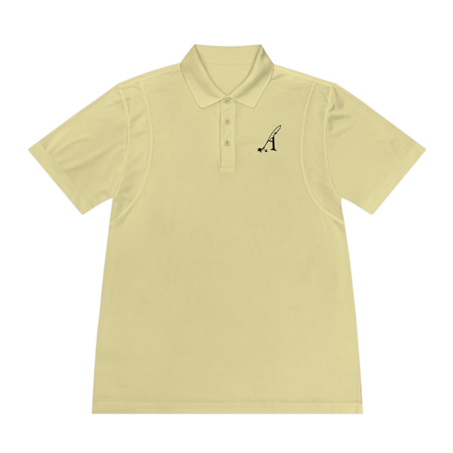 Amaranth Quill Logo Men's Sport Polo Shirt