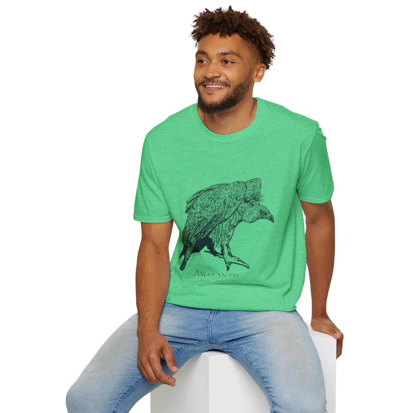 Amaranth Vulture | Graphic Unisex Softstyle T-Shirt - Eco-Friendly Fashion