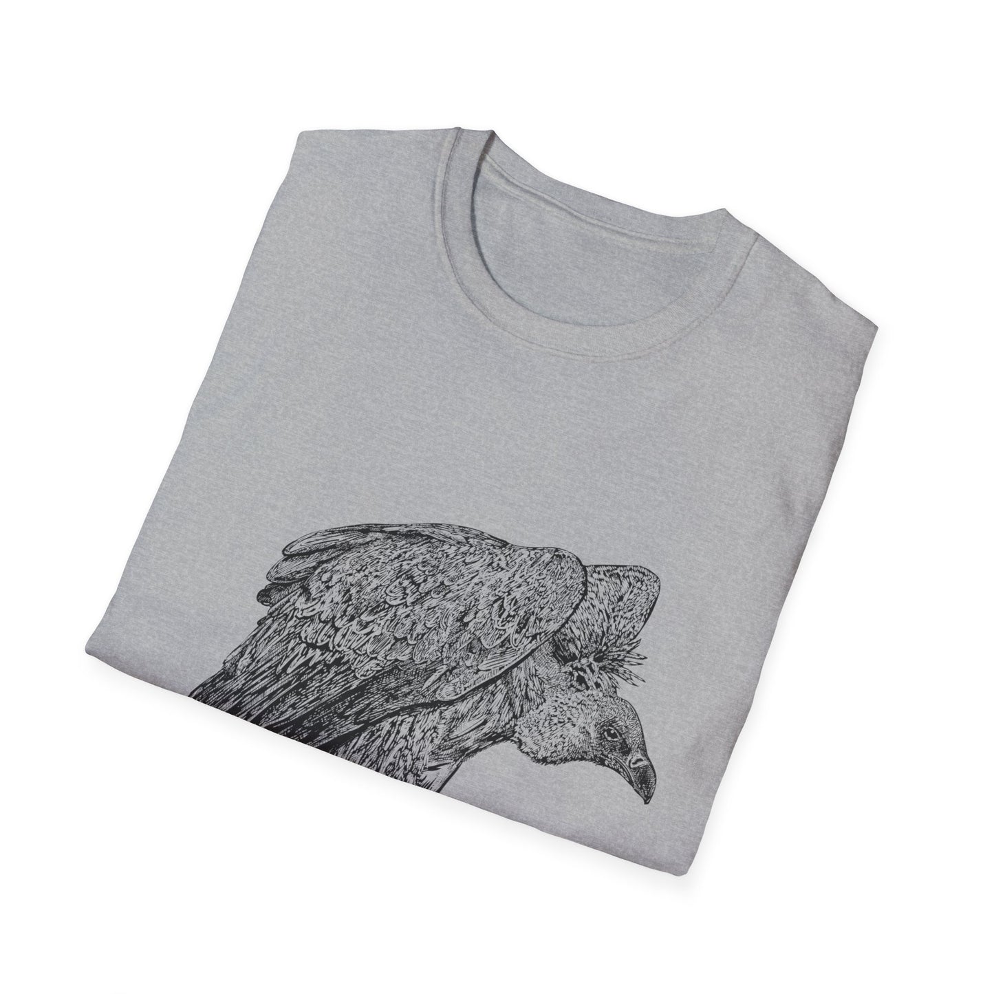 Amaranth Vulture | Graphic Unisex Softstyle T-Shirt - Eco-Friendly Fashion