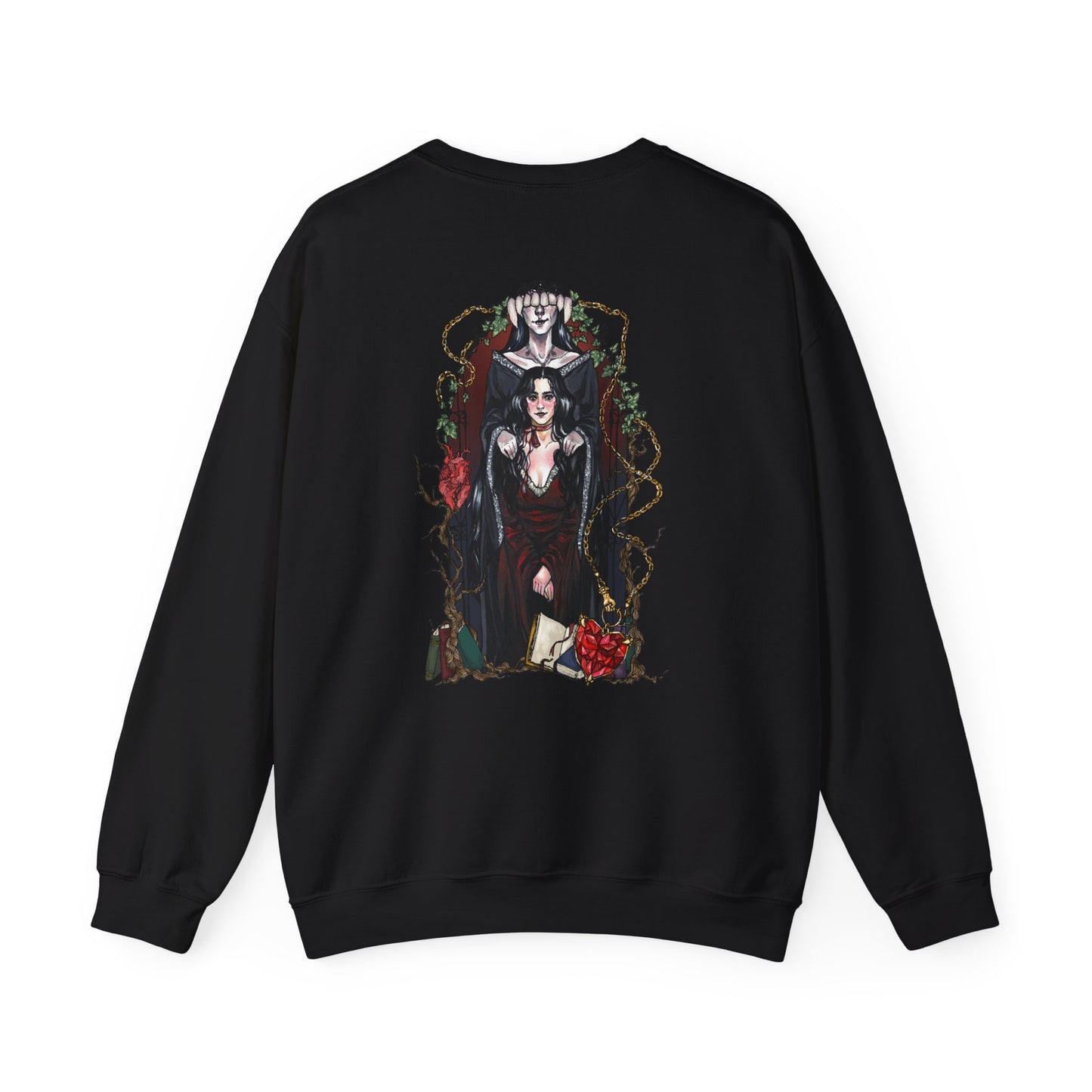 Bone White, Blood Red | Unisex Heavy Blend™ Crewneck Sweatshirt